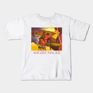 Indians on Horses by August Macke Kids T-Shirt